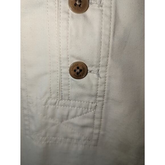 Vintage 80's Lauren Ralph Lauren Cream Sailor Button Front Panel Mini Skirt - Picture 8 of 9